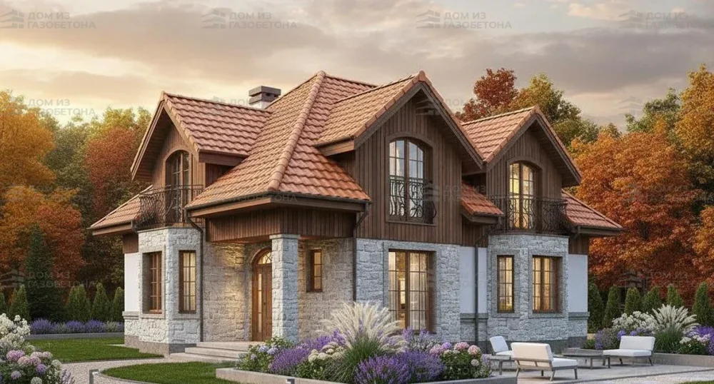 Проект Двухэтажный дом 16 на 10, 181 м2