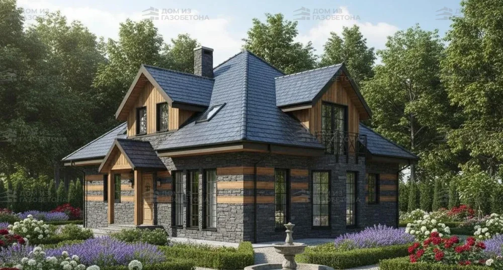 Проект Двухэтажный дом 13 на 15, 188 м2