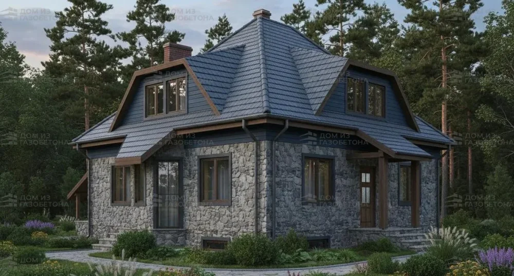 Проект Двухэтажный дом 14 на 17, 257 м2