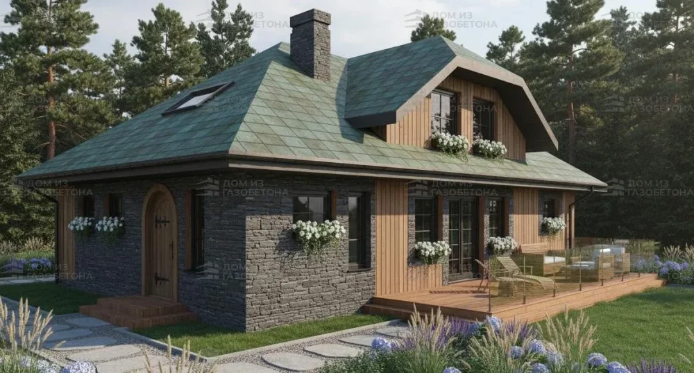 Проект Двухэтажный дом 14 на 9, 177 м2