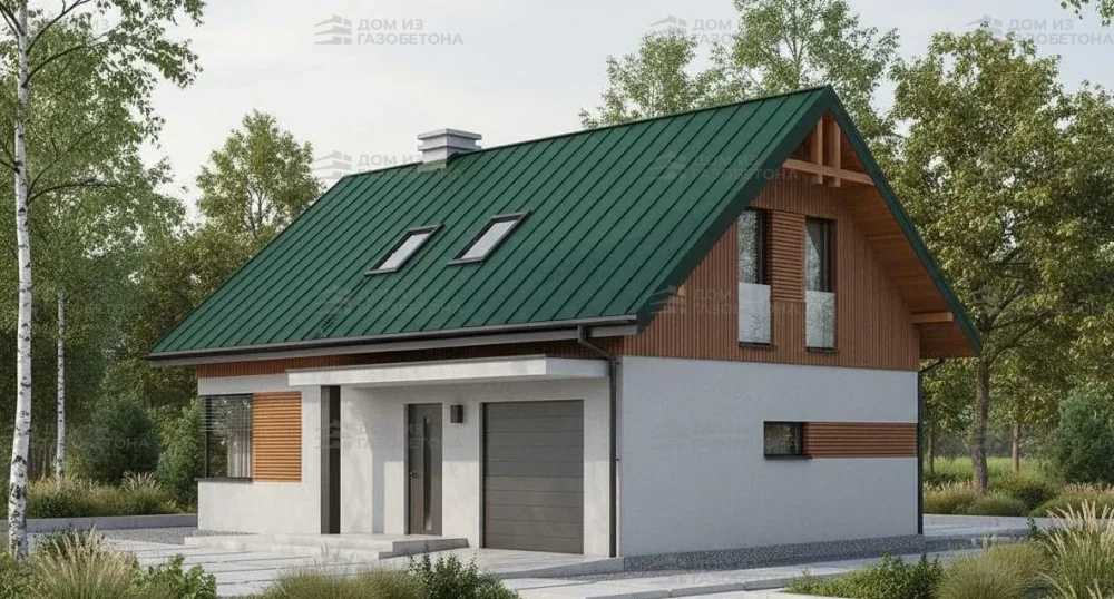 Проект Двухэтажный дом 8 на 12, 132 м2