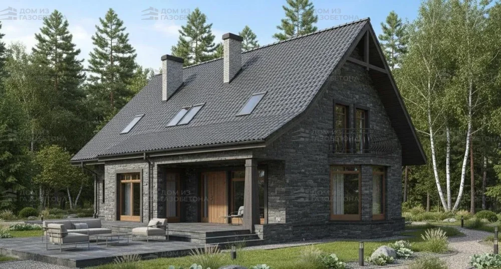 Проект Двухэтажный дом 15 на 11, 197 м2