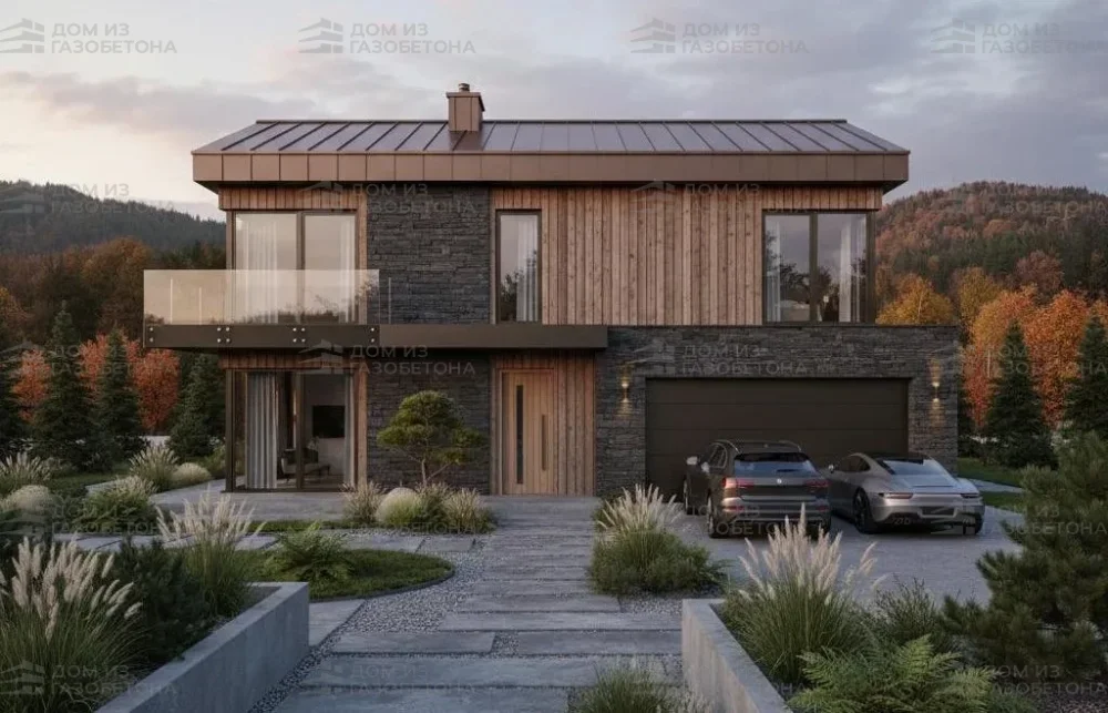 Проект Двухэтажный дом 13 на 9, 153 м2