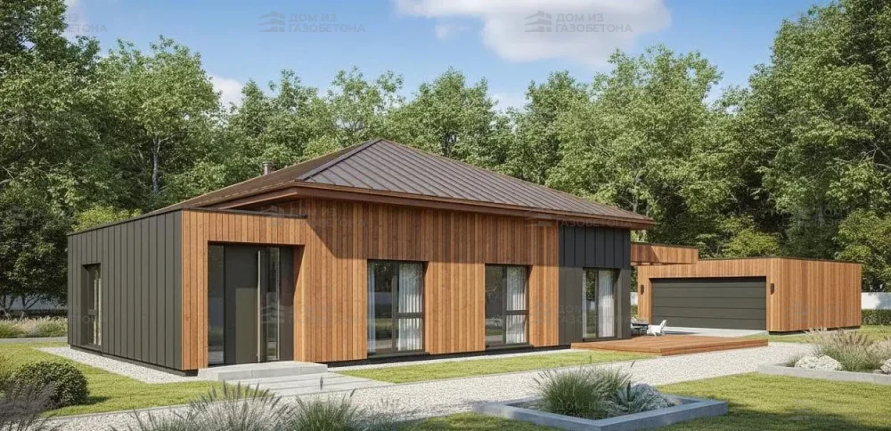 Проект Одноэтажный дом 27 на 12, 190 м2