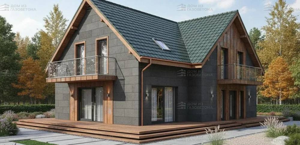 Проект Двухэтажный дом 12 на 10, 165 м2