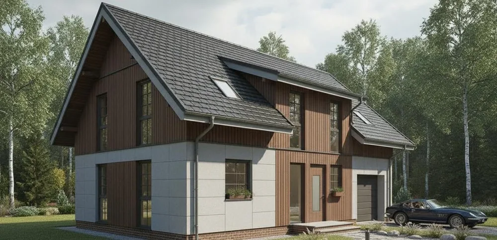 Проект Двухэтажный дом 14 на 9, 179 м2