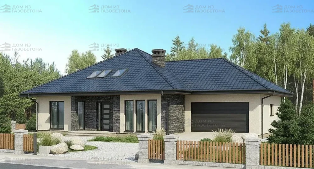 Проект Двухэтажный дом 19 на 13, 181 м2